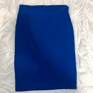 Electric Blue pen skirt